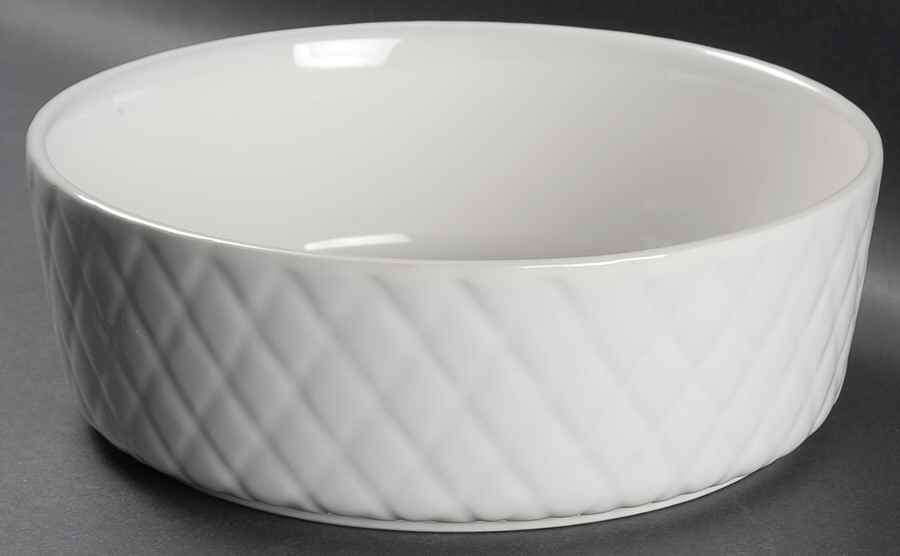 Diamond Quilt 10" Large Salad Serving Bowl by Gibson Designs-1