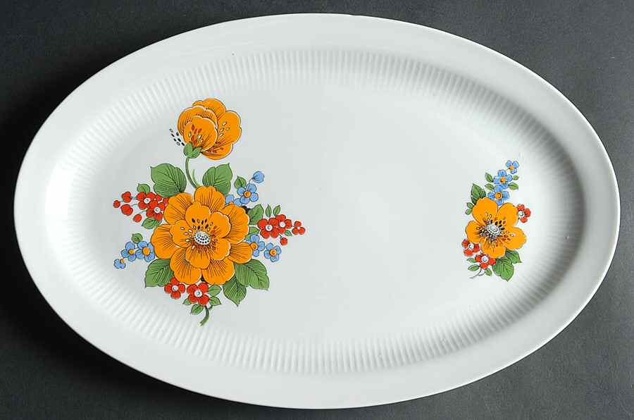 CZ55 14" Oval Serving Platter by Colditz Porzellan-1