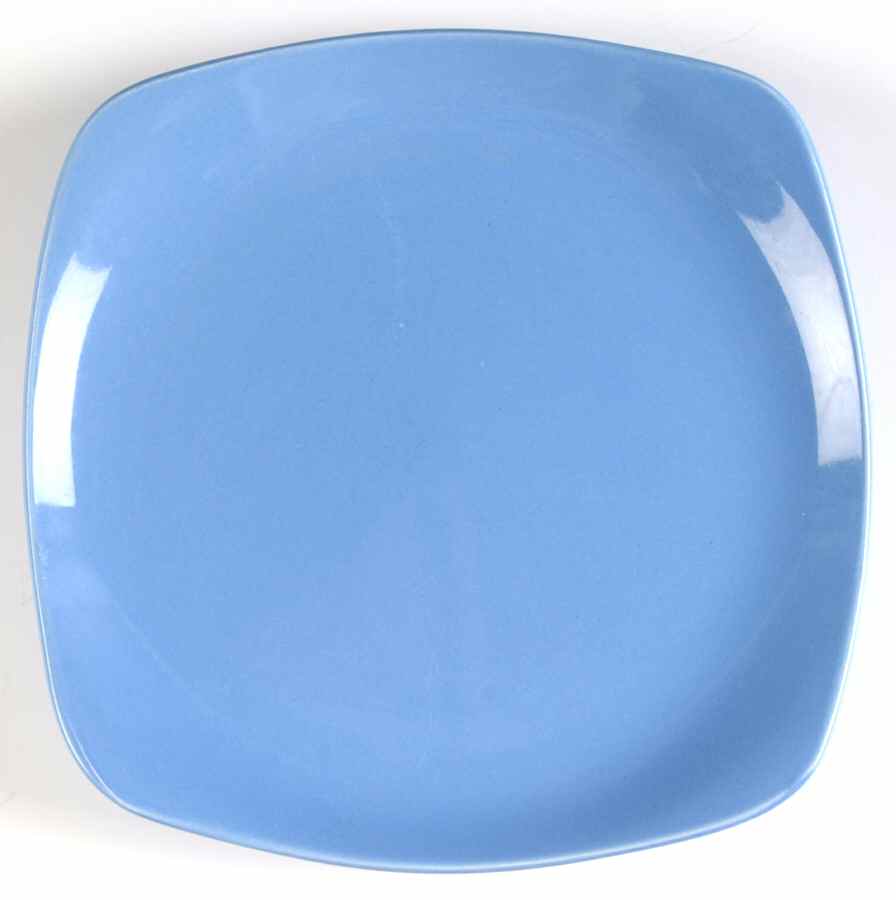Sensations II Blue Square Salad Plate by Gibson Designs-1