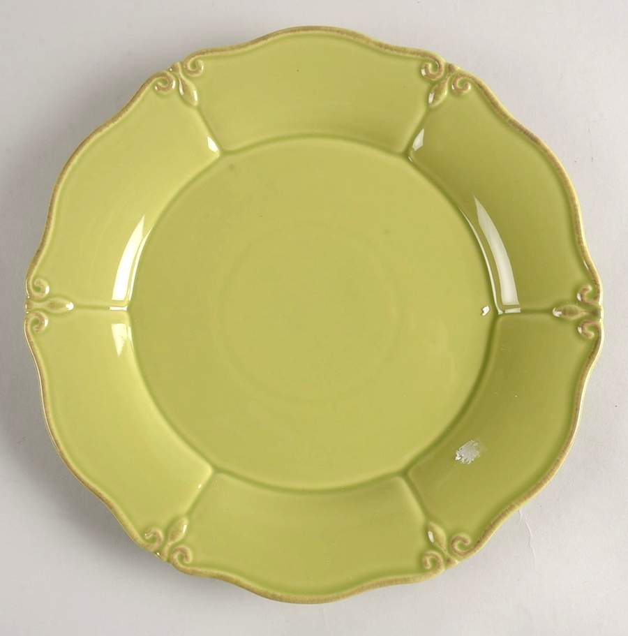Solid Glazed Green Apple Dinner Plate by Gail Pittman-1