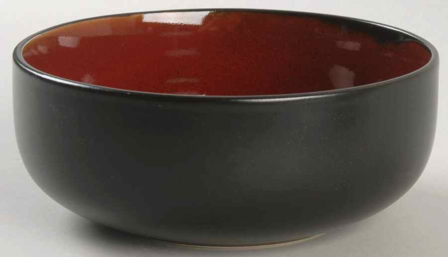 Novabella Burgundy Soup/Cereal Bowl by Gibson Designs-1