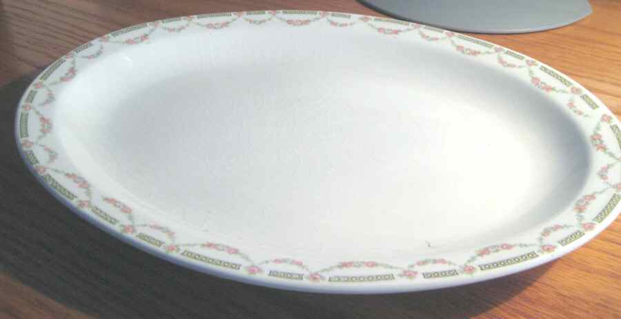 Derby 14" Oval Serving Platter by WS George-1