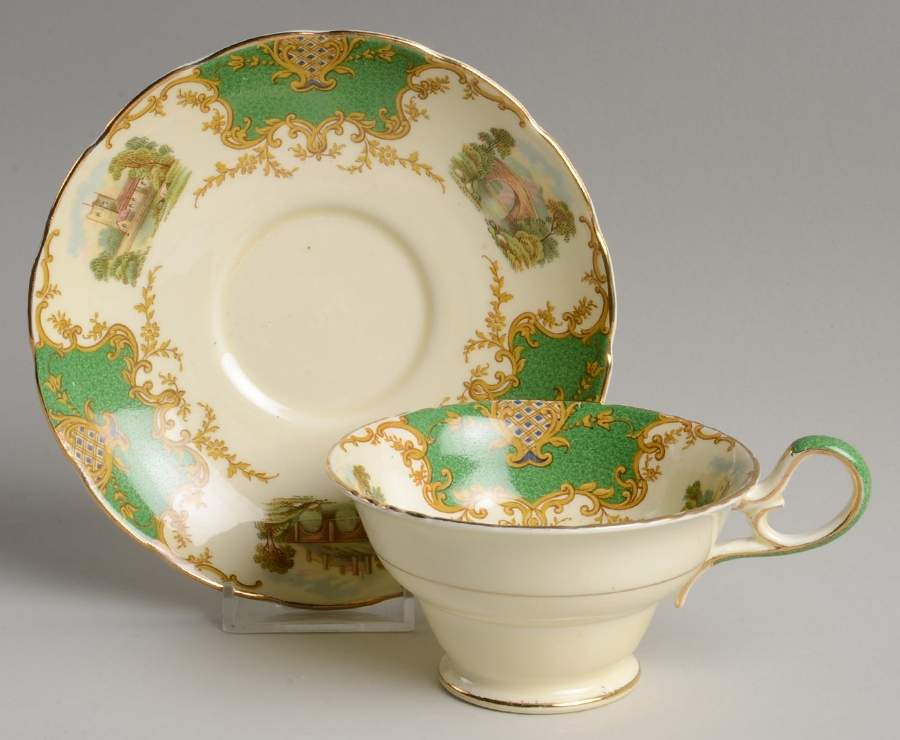 Windsor Footed Cup & Saucer Set by Grosvenor-1