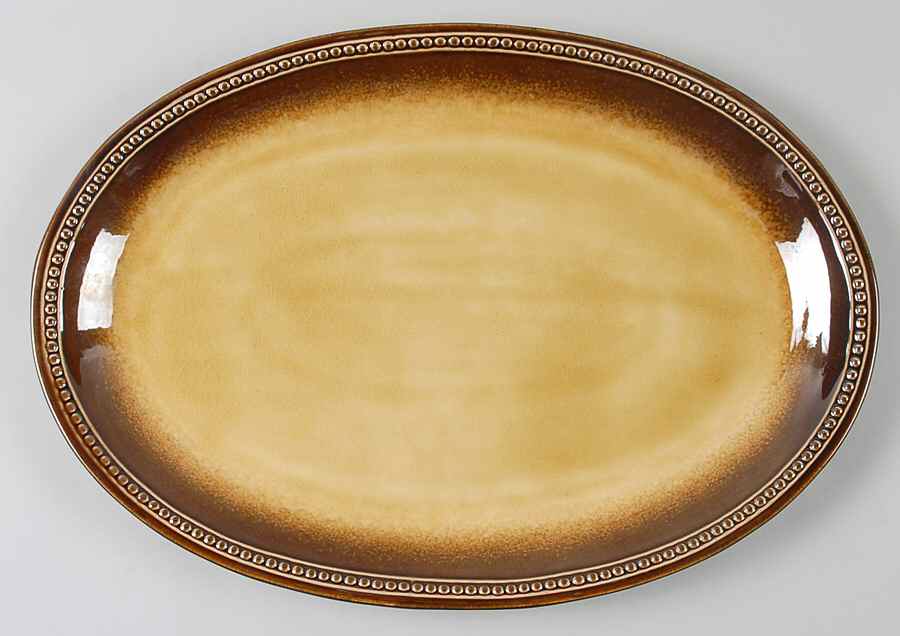 Majestic Amber 15" Oval Serving Platter by Gourmet Expressions-1