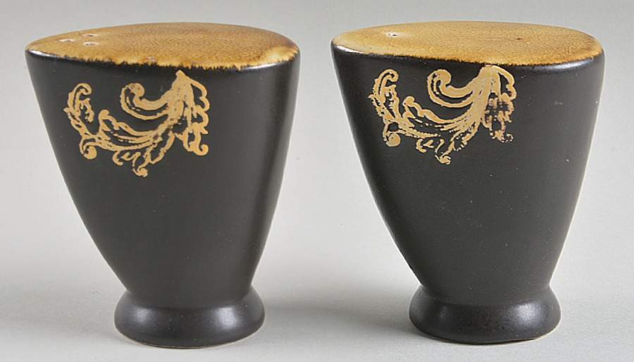 Honey Damask Salt & Pepper Set by Gourmet Expressions-1