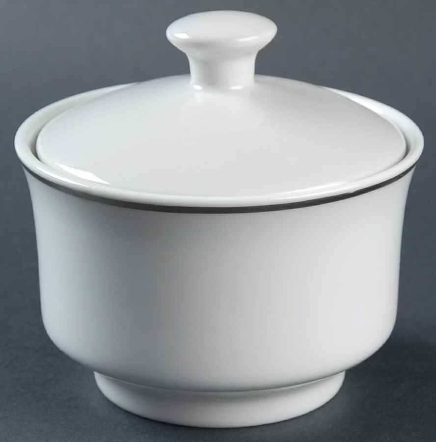 Studio Platinum Sugar Bowl & Lid by Gibson Designs-1