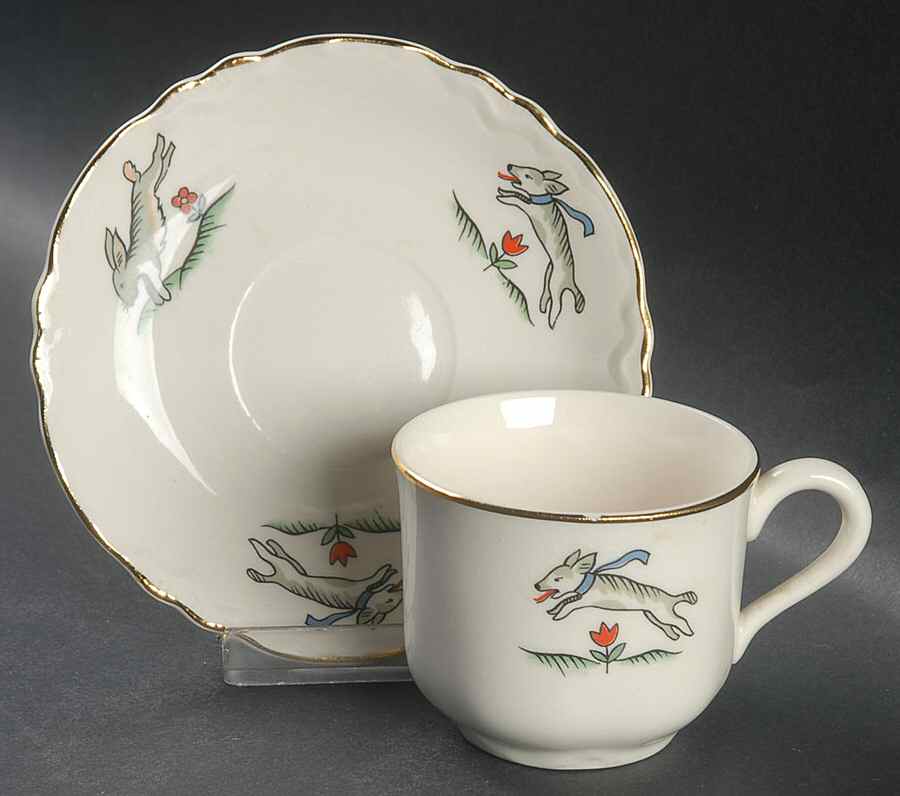 GEO414 Child's Cup & Saucer Set by WS George-1