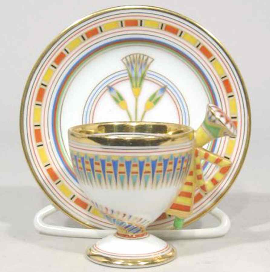 GIN280 Footed Cup & Saucer Set by Ginori 1735-1