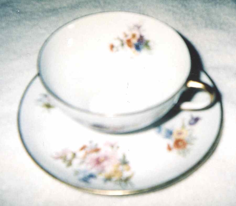 GUE664 Flat Cup & Saucer Set by WM Guerin-1