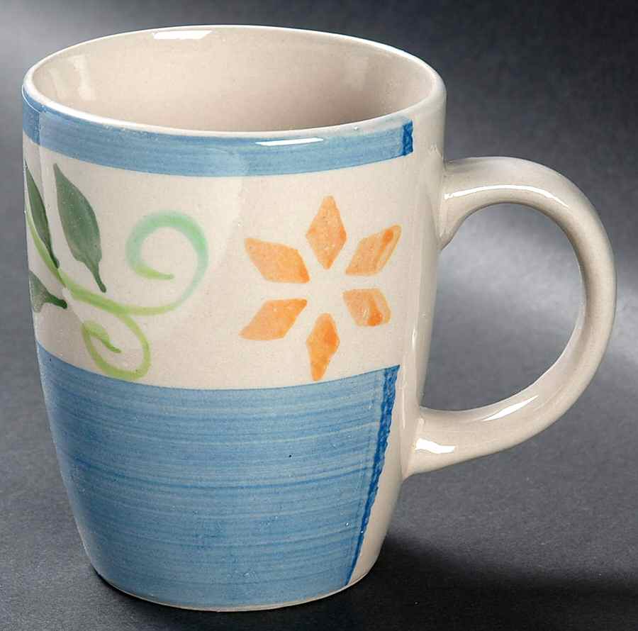 Floral Natalia Blue Mug by Gibson Designs-1