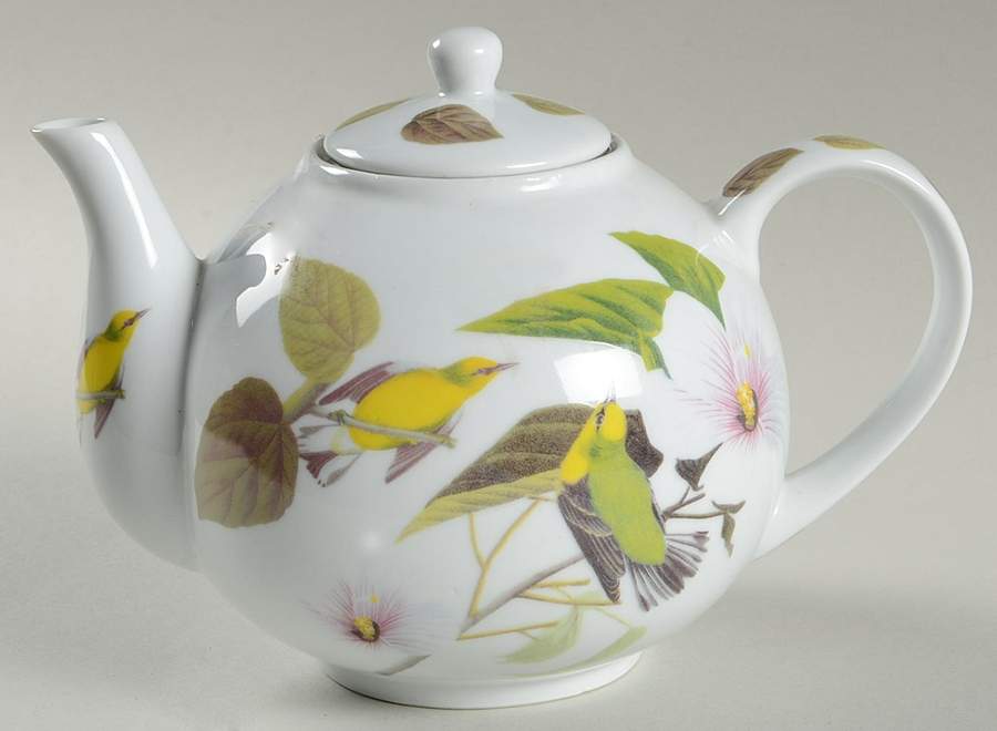 National Audubon Society Tea Pot & Lid w/Infuser by Godinger-1