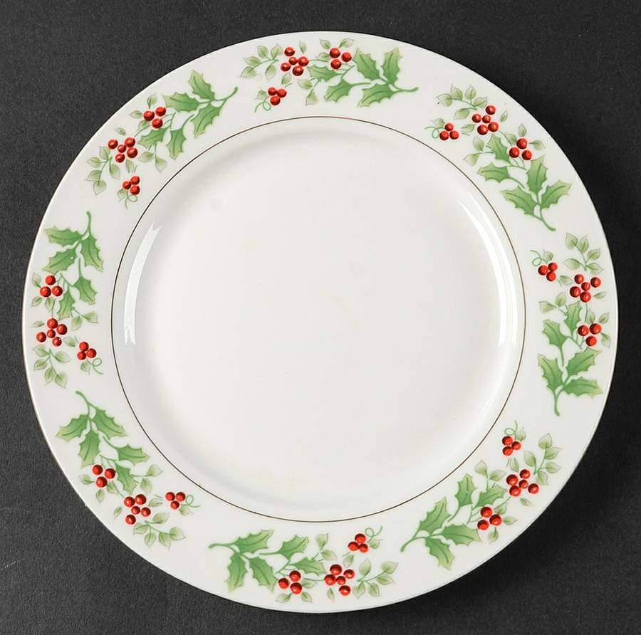 Christmas Harmony Salad Plate by Gibson Designs-1