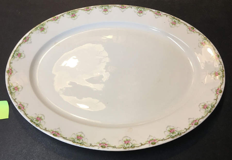 GUE667 17" Oval Serving Platter by WM Guerin-1