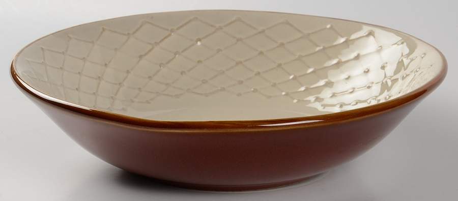 Palladian Weave Cream Soup/Cereal Bowl by Gourmet Expressions-1