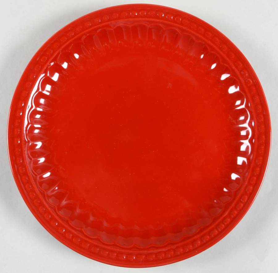 Villa Bottega Red Dinner Plate by Gourmet Expressions-1
