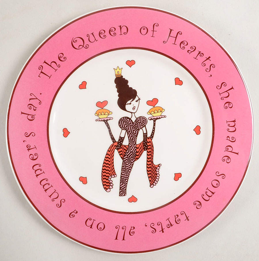 Queen of Hearts Salad/Dessert Plate by Gorham-1