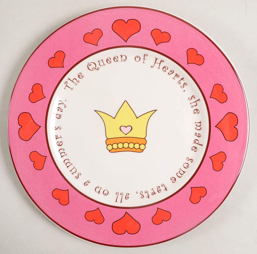 Queen of Hearts Salad/Dessert Plate by Gorham-1