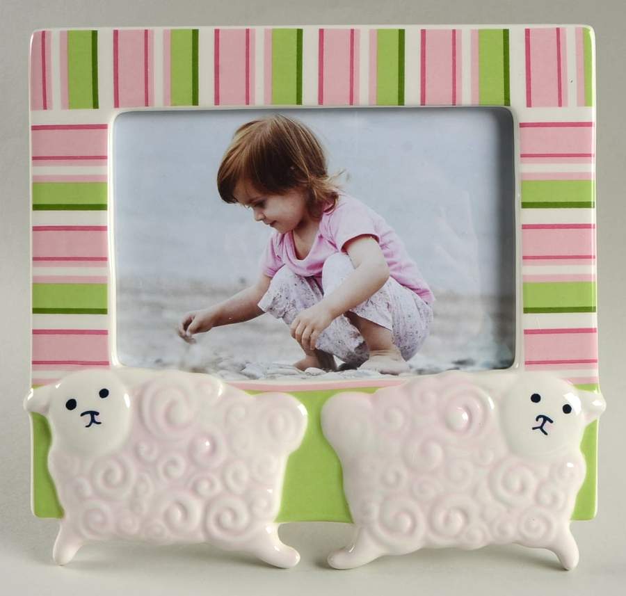 Little Girl with a Curl Frame-Holds 4" X 6" by Gorham-1