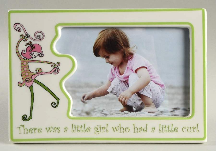 Little Girl with a Curl Frame-Holds 4" X 6" by Gorham-1