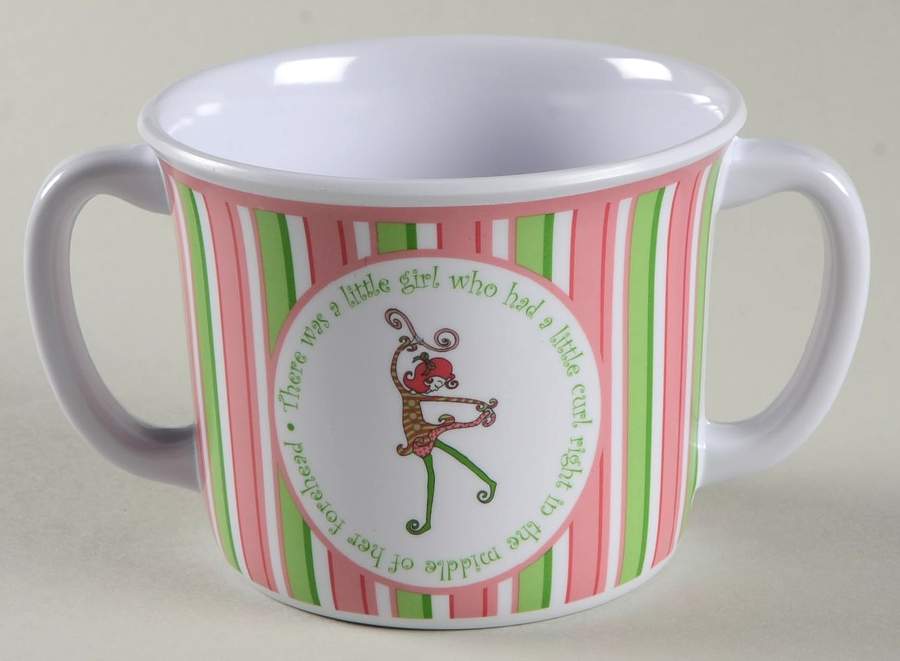 Little Girl with a Curl Melmac/Melamine Child's Mug by Gorham-1