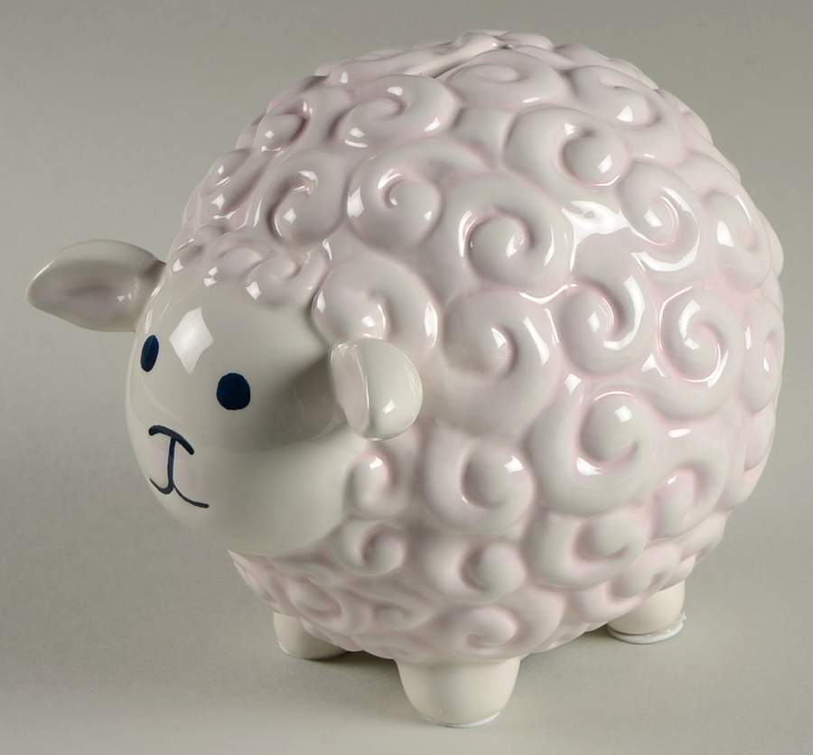 Little Girl with a Curl Figural Bank by Gorham-1