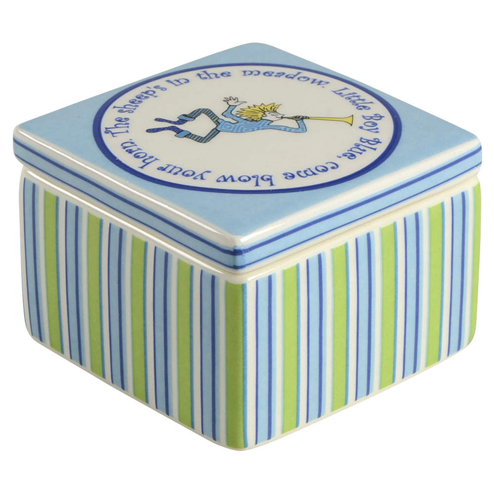 Little Boy Blue Square Box with Lid by Gorham-1