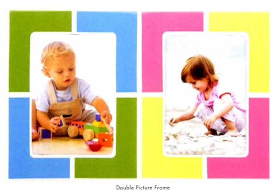 Pitter Patter Double Picture Frame by Gorham-1