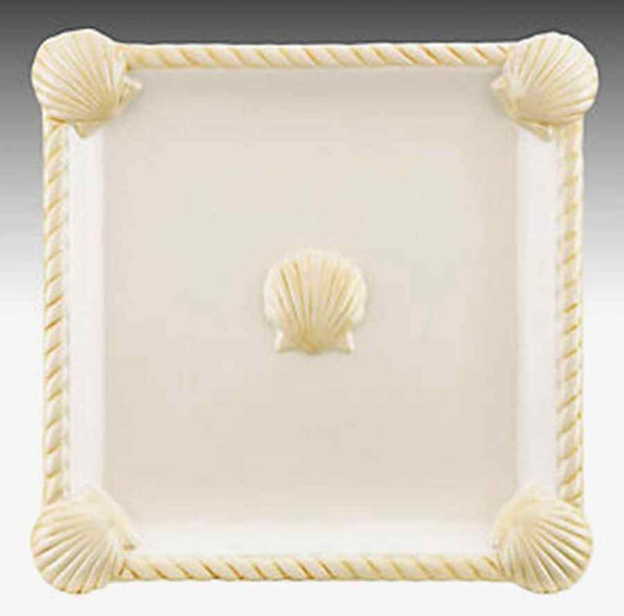 She Sells Seashells 10" Square Serving Platter by Gorham-1