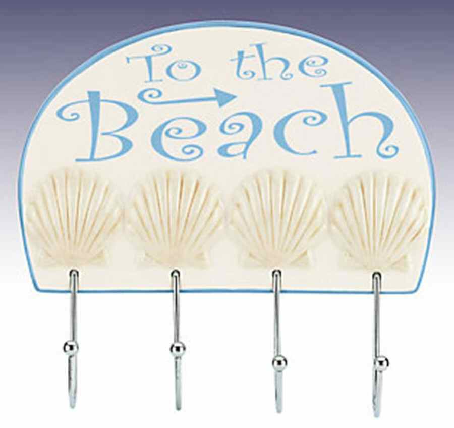 She Sells Seashells Wall Hanging Key Holder by Gorham-1