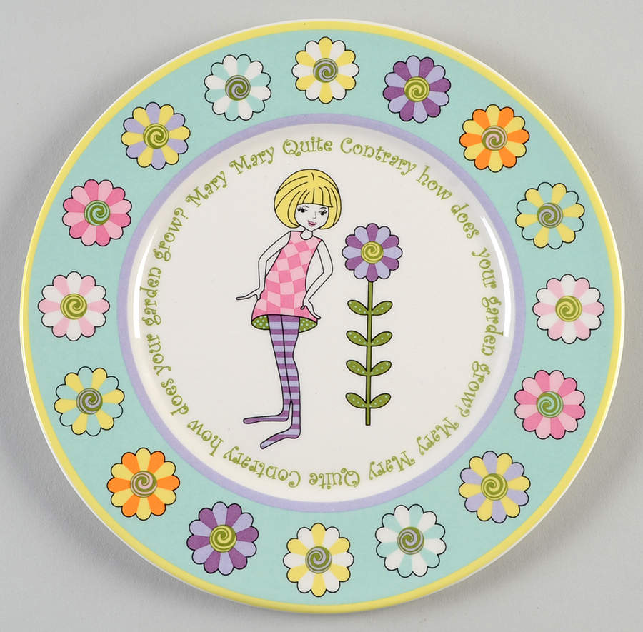 Mary Mary Quite Contrary Salad/Dessert Plate by Gorham-1