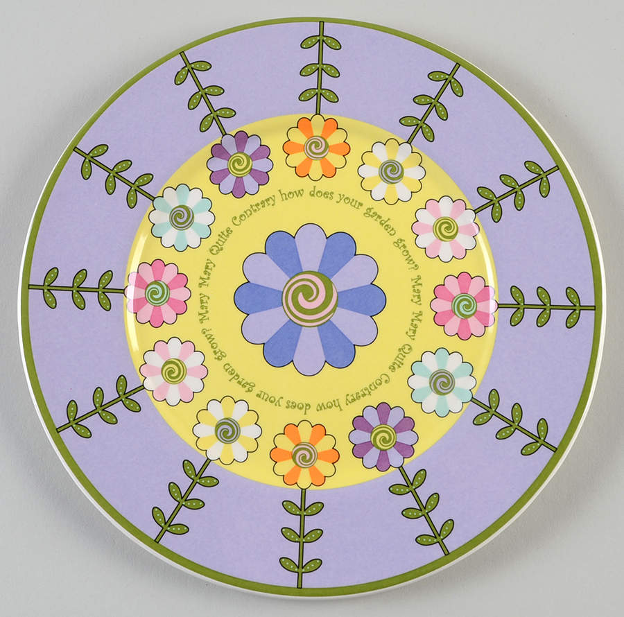 Mary Mary Quite Contrary Salad/Dessert Plate by Gorham-1