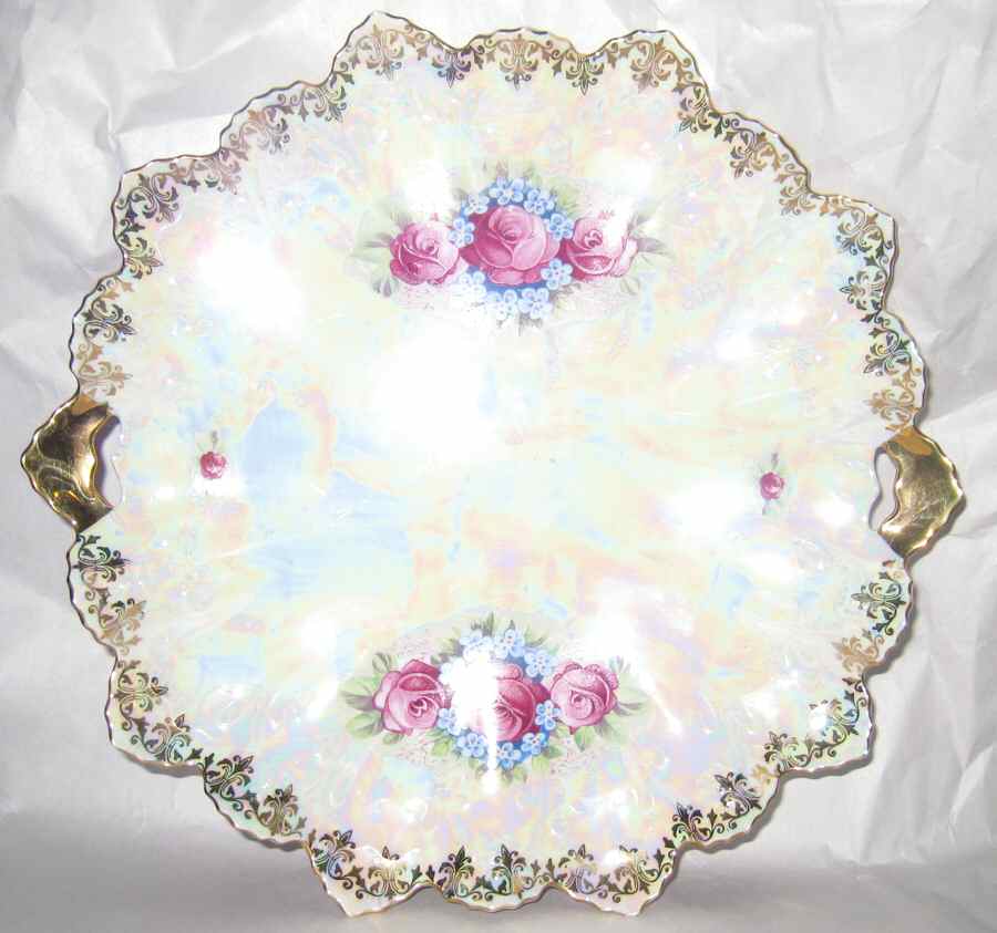GLP26 Handled Cake Plate by Gloria Porcelain-1