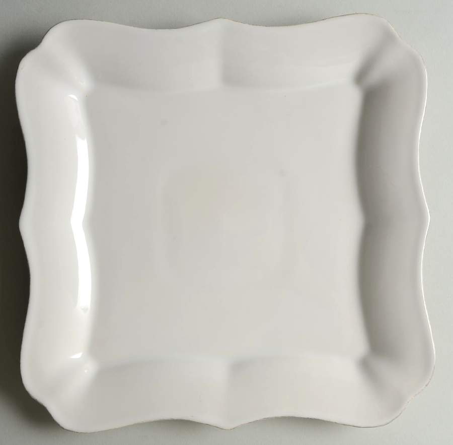 Indico White Square Dinner Plate by Grande Living-1