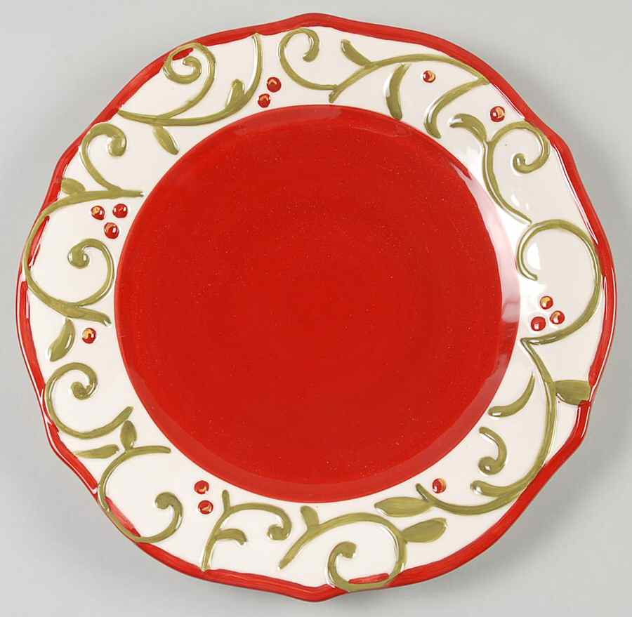 Festive Delight Dinner Plate by Gibson Designs-1