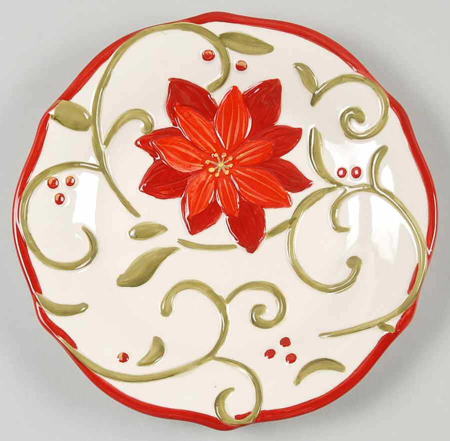 Festive Delight Salad Plate by Gibson Designs-1