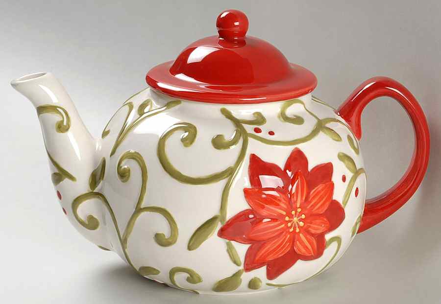 Festive Delight Teapot & Lid by Gibson Designs-1