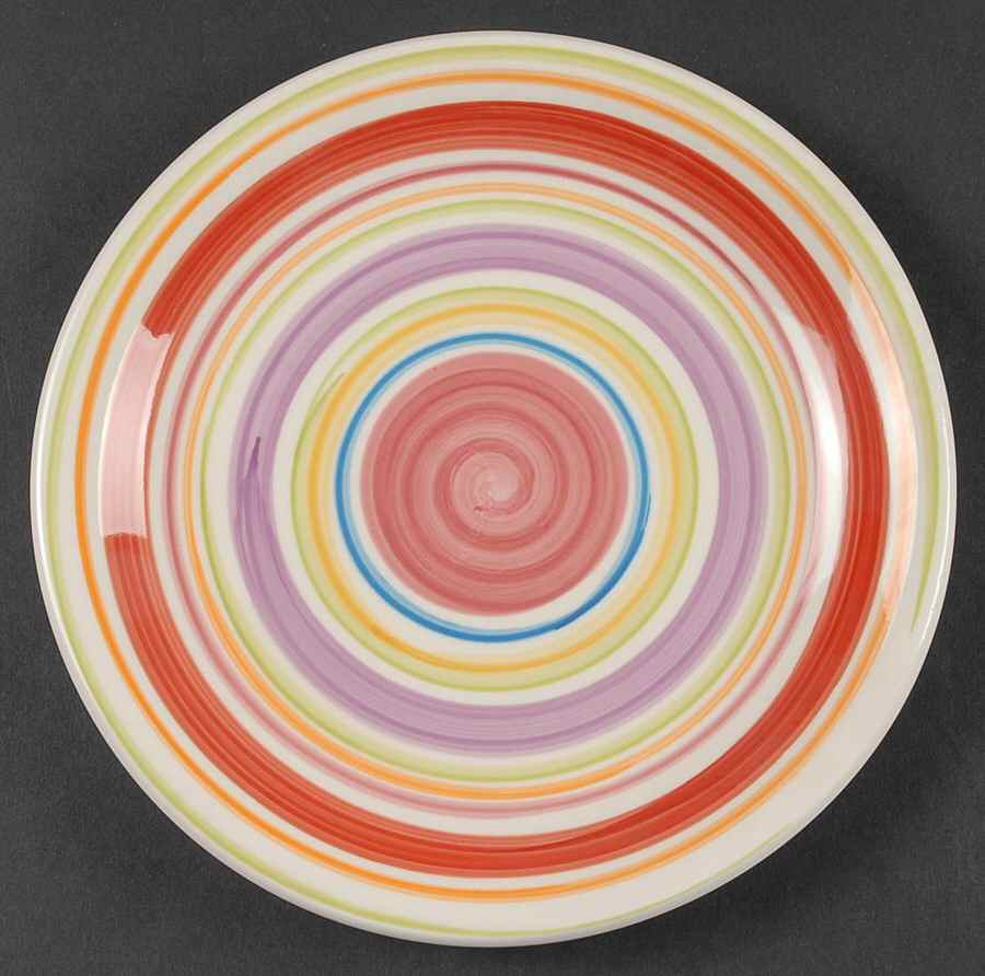 Rosita Rainbow Salad Plate by Gibson Designs-1