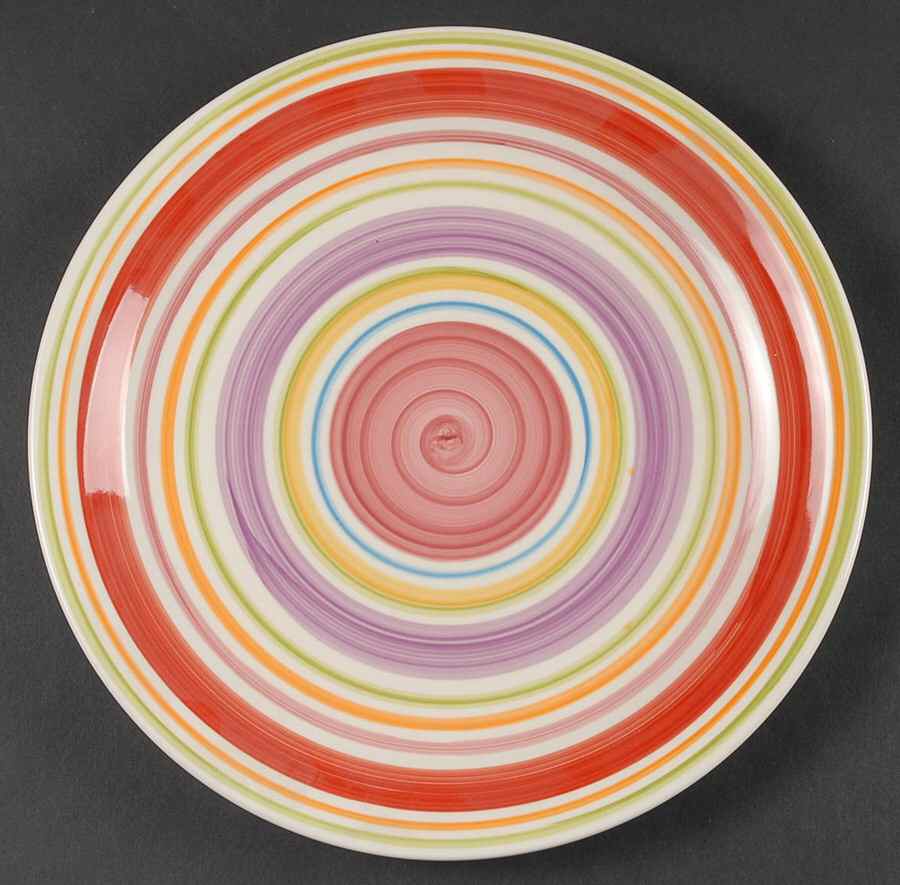 Rosita Rainbow Dinner Plate by Gibson Designs-1