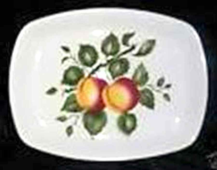 Devon Peach 9" Oval Serving Platter by T G Green (England)-1