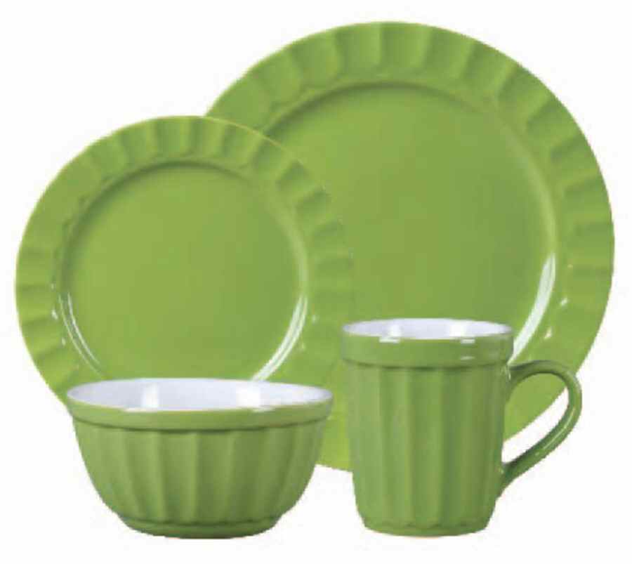 Montcrest Green Dinner Plate by Gibson Designs-1