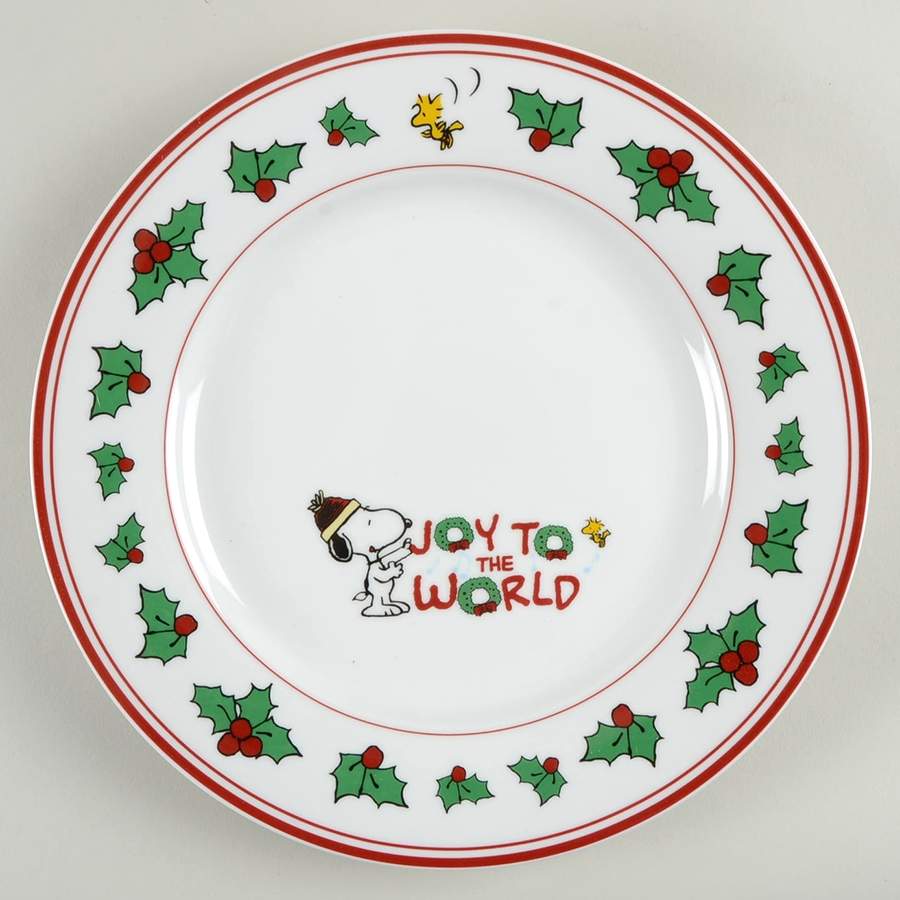Peanuts Christmas Carols Dinner Plate by Gibson Designs-1