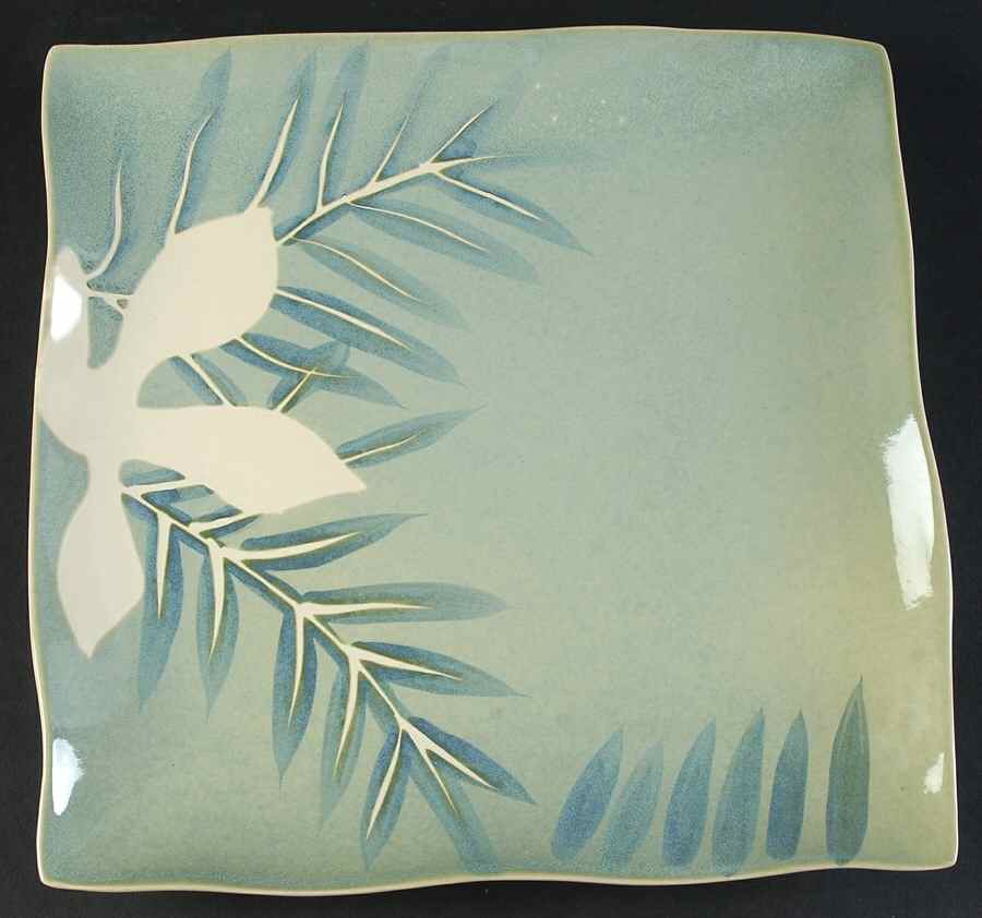 Spring Grove Green Dinner Plate by Gibson Designs-1