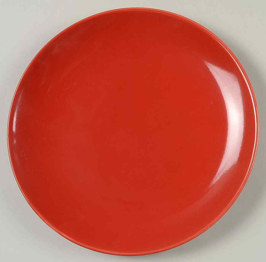 Simpliss Red Salad/Dessert Plate by Gibson Designs-1