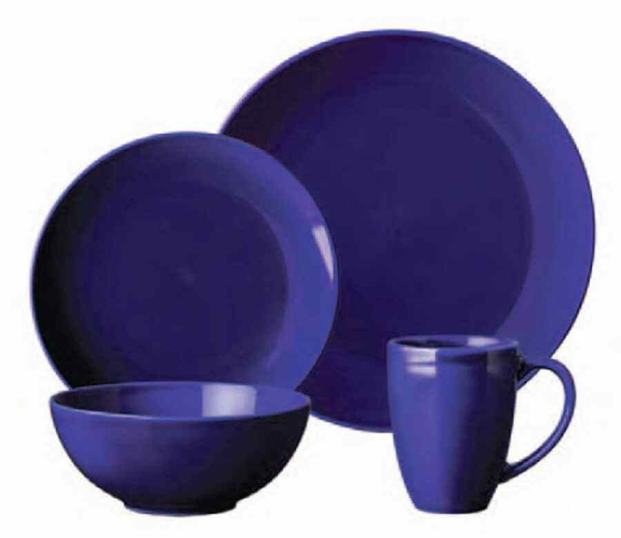 Simpliss Cobalt Blue Dinner Plate by Gibson Designs-1