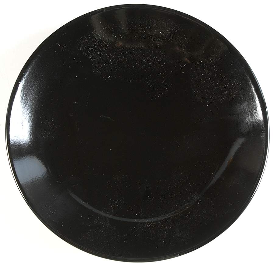 Simpliss Black Salad/Dessert Plate by Gibson Designs-1