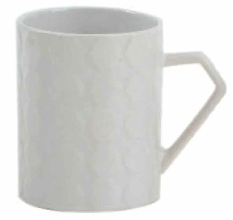 White Texture Mug by Gibson Designs-1