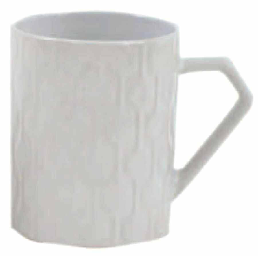 White Texture Mug by Gibson Designs-1