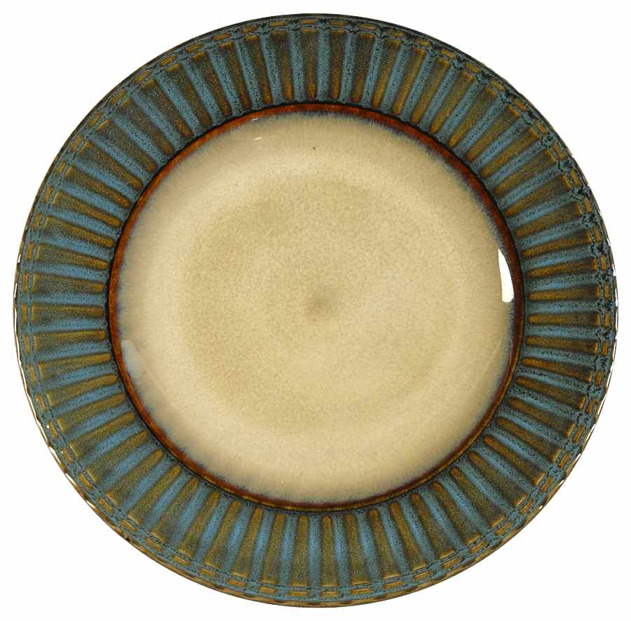 Terra Monte Blue Salad/Dessert Plate by Gibson Designs-1