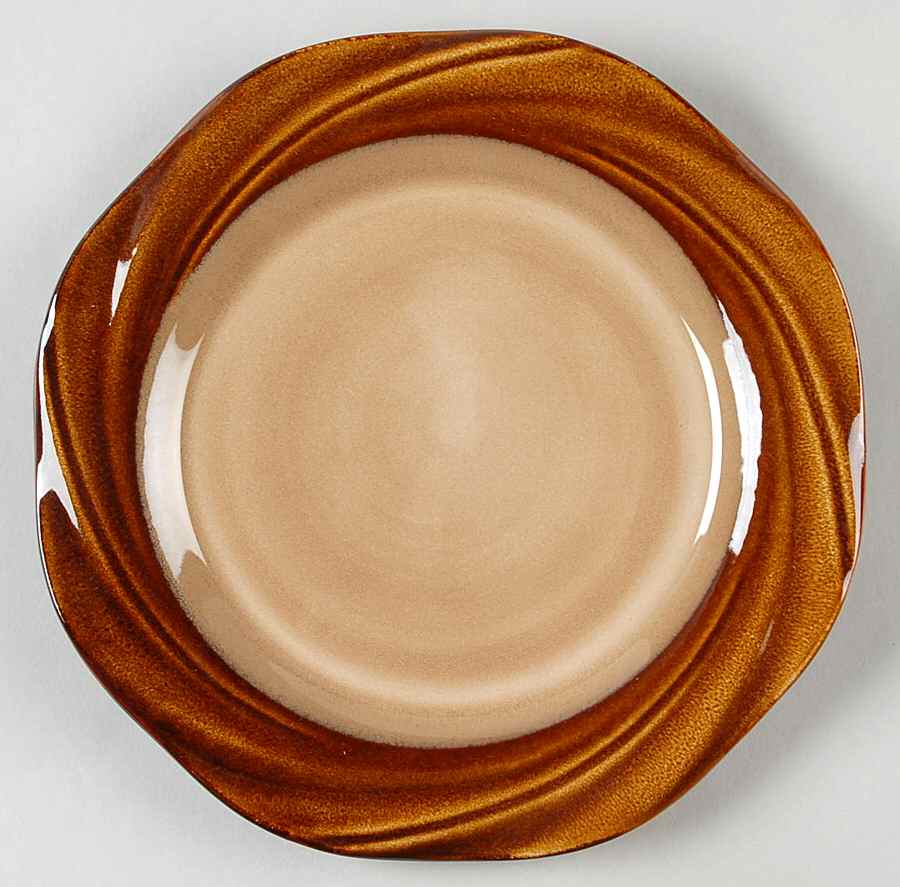 Brandia Amber Salad/Dessert Plate by Gibson Designs-1
