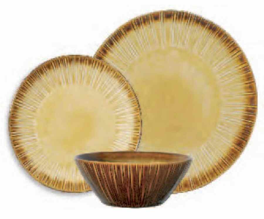 Cressa Amber Dinner Plate by Gibson Designs-1